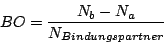 \begin{displaymath}BO=\frac{N_{b}-N_{a}}{N_{Bindungspartner}}\end{displaymath}