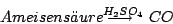 \begin{displaymath}Ameisens\uml {a}ure\longrightarrow^{\!\!\!\!\!\!\!\!\!\!\!\!\!\!H_{2}SO_{4}}CO\end{displaymath}